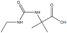 2-{[(ethylamino)carbonyl]amino}-2-methylpropanoic acid 结构式