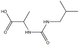 2-{[(isobutylamino)carbonyl]amino}propanoic acid,,结构式