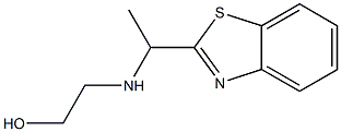 2-{[1-(1,3-benzothiazol-2-yl)ethyl]amino}ethan-1-ol,,结构式