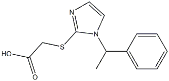 2-{[1-(1-phenylethyl)-1H-imidazol-2-yl]sulfanyl}acetic acid