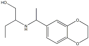 2-{[1-(2,3-dihydro-1,4-benzodioxin-6-yl)ethyl]amino}butan-1-ol,,结构式