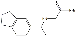 2-{[1-(2,3-dihydro-1H-inden-5-yl)ethyl]amino}acetamide Structure