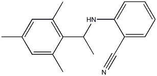 2-{[1-(2,4,6-trimethylphenyl)ethyl]amino}benzonitrile Structure