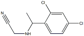 2-{[1-(2,4-dichlorophenyl)ethyl]amino}acetonitrile Struktur