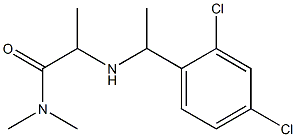 2-{[1-(2,4-dichlorophenyl)ethyl]amino}-N,N-dimethylpropanamide Struktur