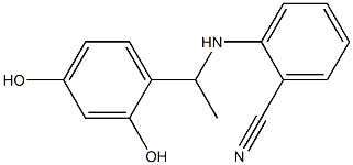 2-{[1-(2,4-dihydroxyphenyl)ethyl]amino}benzonitrile