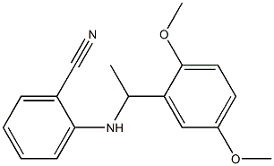 2-{[1-(2,5-dimethoxyphenyl)ethyl]amino}benzonitrile|
