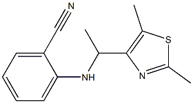 2-{[1-(2,5-dimethyl-1,3-thiazol-4-yl)ethyl]amino}benzonitrile