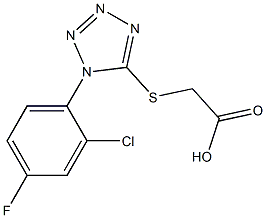 2-{[1-(2-chloro-4-fluorophenyl)-1H-1,2,3,4-tetrazol-5-yl]sulfanyl}acetic acid