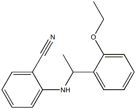2-{[1-(2-ethoxyphenyl)ethyl]amino}benzonitrile,,结构式