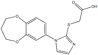 2-{[1-(3,4-dihydro-2H-1,5-benzodioxepin-7-yl)-1H-imidazol-2-yl]sulfanyl}acetic acid