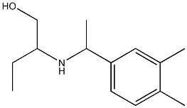 2-{[1-(3,4-dimethylphenyl)ethyl]amino}butan-1-ol,,结构式