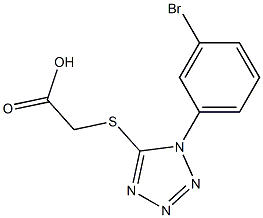 2-{[1-(3-bromophenyl)-1H-1,2,3,4-tetrazol-5-yl]sulfanyl}acetic acid