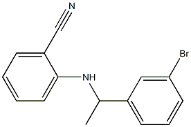 2-{[1-(3-bromophenyl)ethyl]amino}benzonitrile 化学構造式