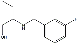 2-{[1-(3-fluorophenyl)ethyl]amino}butan-1-ol 化学構造式