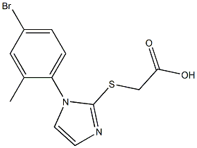 2-{[1-(4-bromo-2-methylphenyl)-1H-imidazol-2-yl]sulfanyl}acetic acid