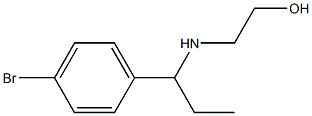 2-{[1-(4-bromophenyl)propyl]amino}ethan-1-ol Structure