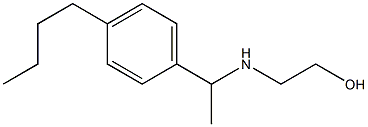 2-{[1-(4-butylphenyl)ethyl]amino}ethan-1-ol,,结构式