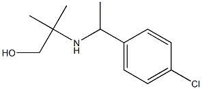 2-{[1-(4-chlorophenyl)ethyl]amino}-2-methylpropan-1-ol Structure