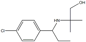 2-{[1-(4-chlorophenyl)propyl]amino}-2-methylpropan-1-ol