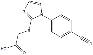 2-{[1-(4-cyanophenyl)-1H-imidazol-2-yl]sulfanyl}acetic acid Structure