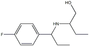 2-{[1-(4-fluorophenyl)propyl]amino}butan-1-ol,,结构式