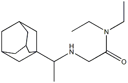 2-{[1-(adamantan-1-yl)ethyl]amino}-N,N-diethylacetamide Structure