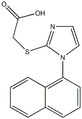 2-{[1-(naphthalen-1-yl)-1H-imidazol-2-yl]sulfanyl}acetic acid Structure