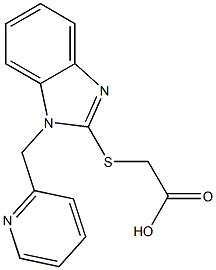 2-{[1-(pyridin-2-ylmethyl)-1H-1,3-benzodiazol-2-yl]sulfanyl}acetic acid