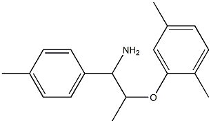 2-{[1-amino-1-(4-methylphenyl)propan-2-yl]oxy}-1,4-dimethylbenzene,,结构式