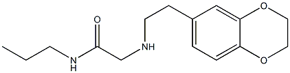 2-{[2-(2,3-dihydro-1,4-benzodioxin-6-yl)ethyl]amino}-N-propylacetamide Structure