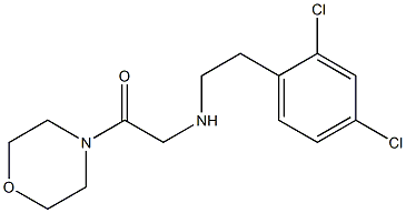 2-{[2-(2,4-dichlorophenyl)ethyl]amino}-1-(morpholin-4-yl)ethan-1-one Structure