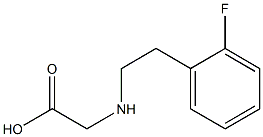 2-{[2-(2-fluorophenyl)ethyl]amino}acetic acid,,结构式
