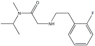 2-{[2-(2-fluorophenyl)ethyl]amino}-N-methyl-N-(propan-2-yl)acetamide Structure