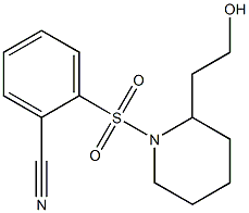 2-{[2-(2-hydroxyethyl)piperidin-1-yl]sulfonyl}benzonitrile