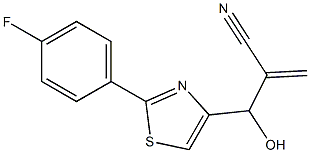 2-{[2-(4-fluorophenyl)-1,3-thiazol-4-yl](hydroxy)methyl}prop-2-enenitrile Structure