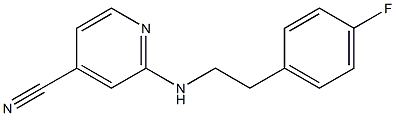 2-{[2-(4-fluorophenyl)ethyl]amino}isonicotinonitrile Struktur