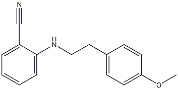 2-{[2-(4-methoxyphenyl)ethyl]amino}benzonitrile Structure