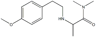 2-{[2-(4-methoxyphenyl)ethyl]amino}-N,N-dimethylpropanamide,,结构式