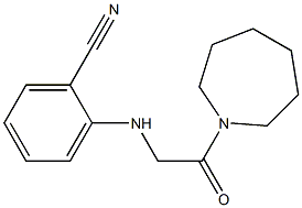 2-{[2-(azepan-1-yl)-2-oxoethyl]amino}benzonitrile,,结构式