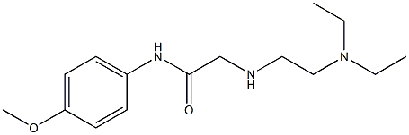 2-{[2-(diethylamino)ethyl]amino}-N-(4-methoxyphenyl)acetamide 化学構造式