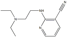 2-{[2-(diethylamino)ethyl]amino}nicotinonitrile Struktur