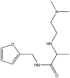 2-{[2-(dimethylamino)ethyl]amino}-N-(furan-2-ylmethyl)propanamide,,结构式