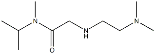 2-{[2-(dimethylamino)ethyl]amino}-N-methyl-N-(propan-2-yl)acetamide Struktur
