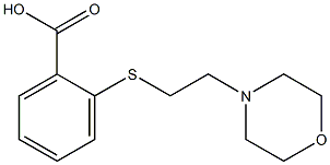 2-{[2-(morpholin-4-yl)ethyl]sulfanyl}benzoic acid Structure