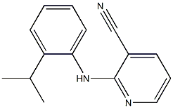 2-{[2-(propan-2-yl)phenyl]amino}pyridine-3-carbonitrile Struktur