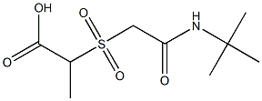 2-{[2-(tert-butylamino)-2-oxoethyl]sulfonyl}propanoic acid Structure