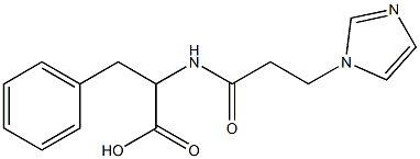 2-{[3-(1H-imidazol-1-yl)propanoyl]amino}-3-phenylpropanoic acid 结构式