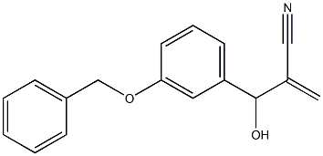 2-{[3-(benzyloxy)phenyl](hydroxy)methyl}prop-2-enenitrile 结构式