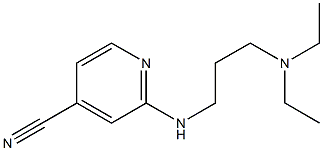 2-{[3-(diethylamino)propyl]amino}isonicotinonitrile 化学構造式